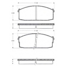 BLF221 QUINTON HAZELL Комплект тормозных колодок, дисковый тормоз