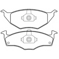 AKD-1057 ASVA Комплект тормозных колодок, дисковый тормоз