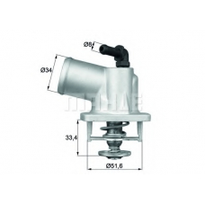 TI 54 92D MAHLE Термостат, охлаждающая жидкость
