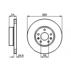 0 986 478 218 BOSCH Тормозной диск