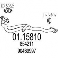 01.15810 MTS Труба выхлопного газа