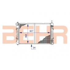 2203989 BEHR Radiator