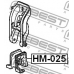 HM-025 FEBEST Подвеска, двигатель