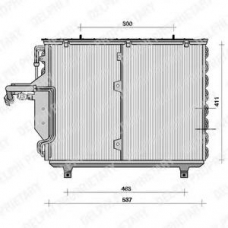 TSP0225041 DELPHI Конденсатор, кондиционер