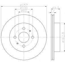 8DD 355 110-971 HELLA PAGID Тормозной диск