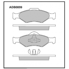 ADB0899 Allied Nippon Тормозные колодки