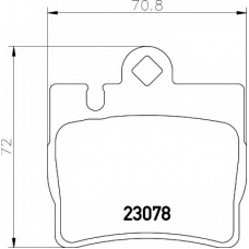 8DB 355 008-711 HELLA Комплект тормозных колодок, дисковый тормоз