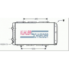 1506101 KUHLER SCHNEIDER Радиатор, охлаждение двигател