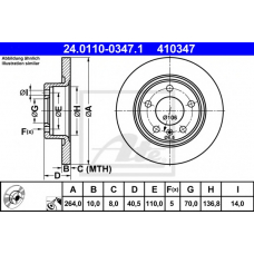 24.0110-0347.1 ATE Тормозной диск