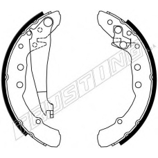 7425 TRUSTING Комплект тормозных колодок
