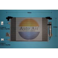 16-9006 AUTO AIR GLOUCESTER Конденсатор, кондиционер
