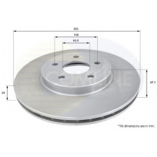 ADC1215V COMLINE Тормозной диск