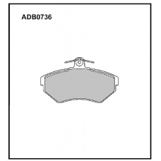 ADB0736 Allied Nippon Тормозные колодки