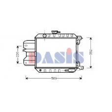 070090N AKS DASIS Радиатор, охлаждение двигателя