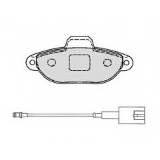 RA.0446.3 RAICAM Комплект тормозных колодок, дисковый тормоз