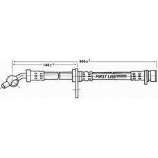 FBH6551 FIRST LINE Тормозной шланг