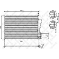 10-45020-SX STELLOX Конденсатор, кондиционер