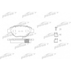 PBP1409 PATRON Комплект тормозных колодок, дисковый тормоз