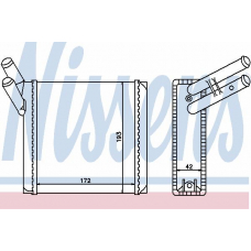 71170 NISSENS Теплообменник, отопление салона