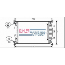 5000361 KUHLER SCHNEIDER Радиатор, охлаждение двигател