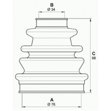 SJK7199.00 OPEN PARTS Комплект пылника, приводной вал