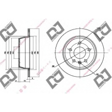 BD1493 DJ PARTS Тормозной диск