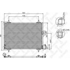 10-45057-SX STELLOX Конденсатор, кондиционер