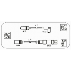 ABM51 JANMOR Комплект проводов зажигания