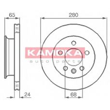 103854 KAMOKA Тормозной диск