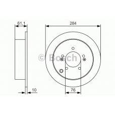 0 986 479 U37 BOSCH Тормозной диск