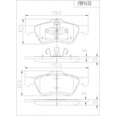 FBP4152 FI.BA Комплект тормозных колодок, дисковый тормоз