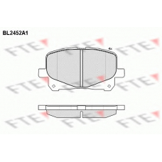 BL2452A1 FTE Комплект тормозных колодок, дисковый тормоз