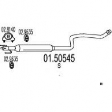 01.50545 MTS Средний глушитель выхлопных газов