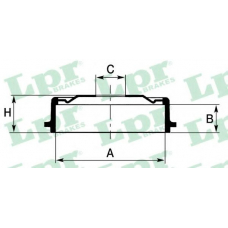 7D0561 LPR Тормозной барабан