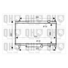QER2033 QUINTON HAZELL Радиатор, охлаждение двигателя