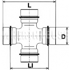 J2929001 NIPPARTS Шарнир, продольный вал