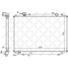 10-25474-SX STELLOX Радиатор, охлаждение двигателя