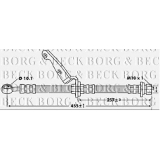 BBH6784 BORG & BECK Тормозной шланг