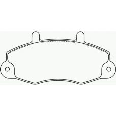 MDB1558 MINTEX Комплект тормозных колодок, дисковый тормоз