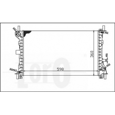 017-017-0006 LORO Радиатор, охлаждение двигателя