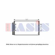352021N AKS DASIS Конденсатор, кондиционер