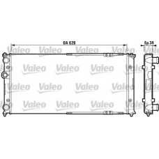 731264 VALEO Радиатор, охлаждение двигателя