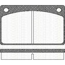 8110 27602 TRISCAN Комплект тормозных колодок, дисковый тормоз