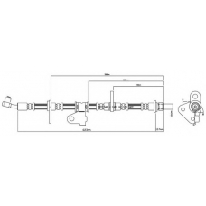 VBJ343 MOTAQUIP Тормозной шланг