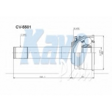 CV-5501 KAVO PARTS Шарнирный комплект, приводной вал