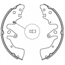 Z4228.00 WOKING Комплект тормозных колодок