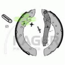 34-0491 KAGER Комплект тормозных колодок