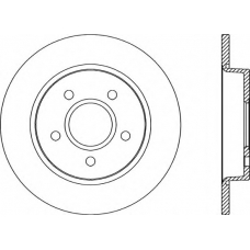 BDA2041.10 OPEN PARTS Тормозной диск