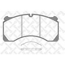 85-01422-SX STELLOX Комплект тормозных колодок, дисковый тормоз