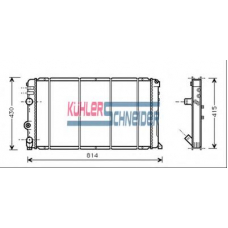 0917701 KUHLER SCHNEIDER Радиатор, охлаждение двигател